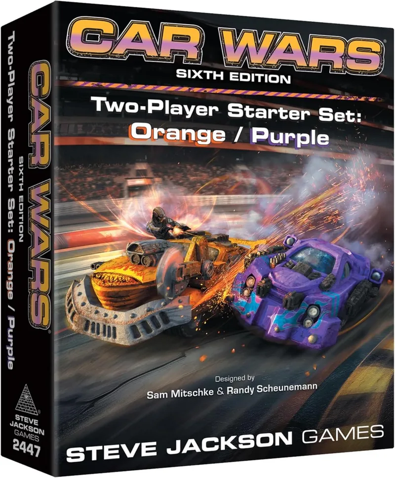 Car Wars: Sixth Edition - 2-Player Starter Set Orange/Purple - Bordspel - Engels - Steve Jackson Games from Steve Jackson Games – box