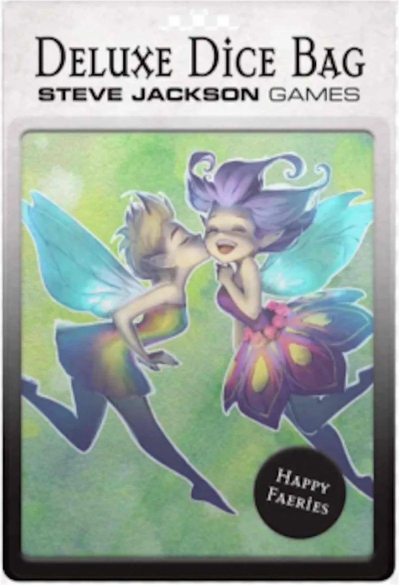 Deluxe Dice Bag - Happy Faeries from Steve Jackson Games, Green edition – box