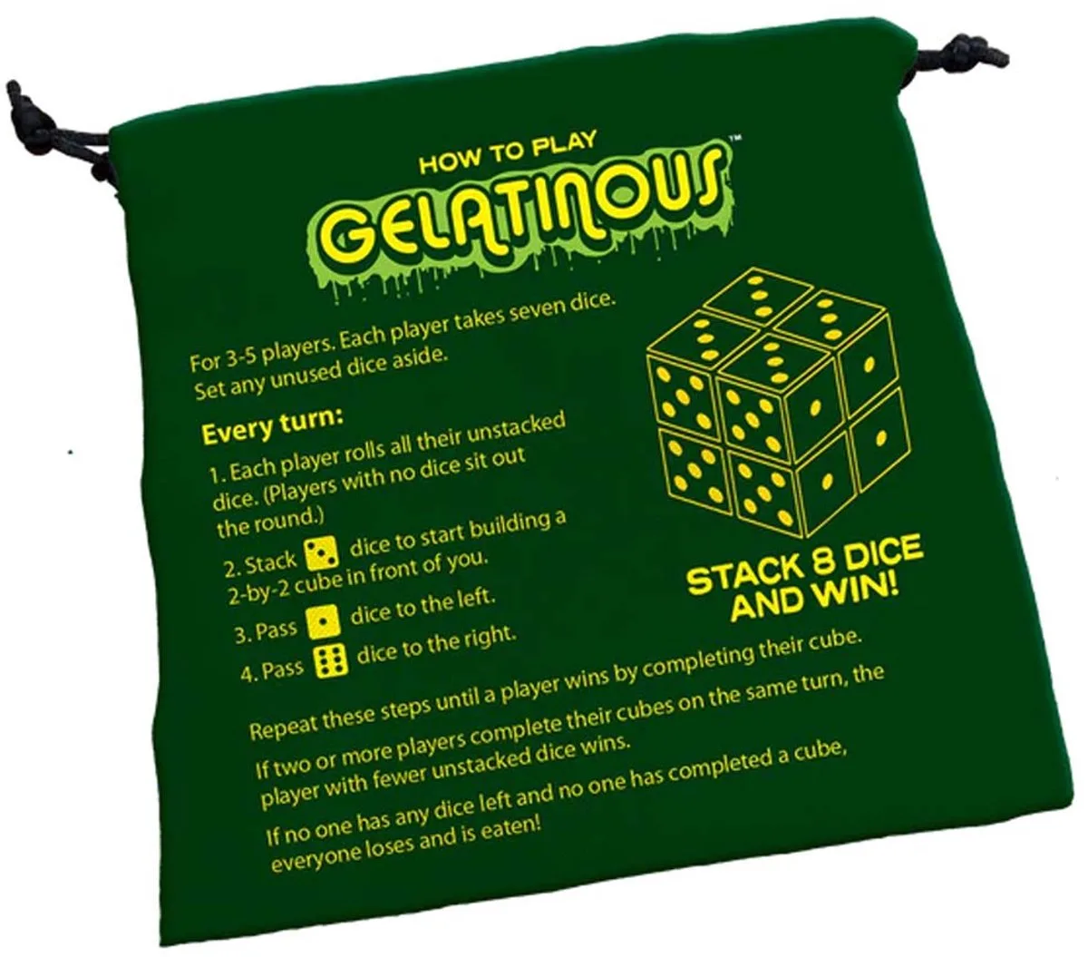 Gelatinous - Dobbelspel met 35 dobbelstenen - Engelstalig van Steve Jackson Games, editie Meerkleurig – doos