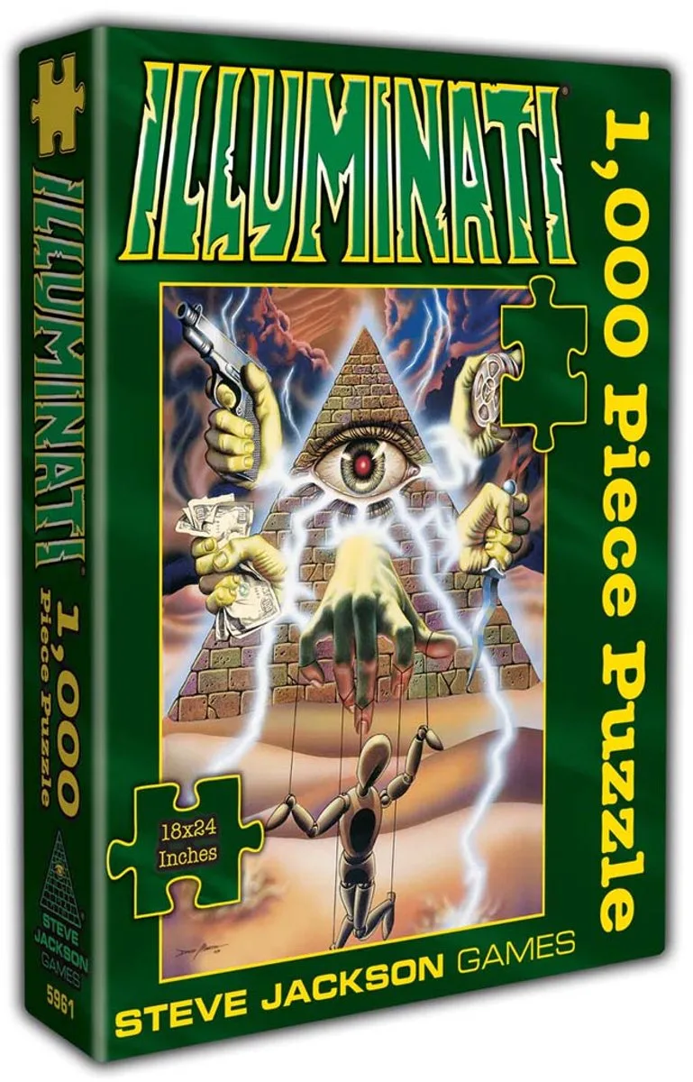 Illuminati Puzzle - Puzzel 1000 Stukjes - Legpuzzel - Jigsaw Puzzle van Steve Jackson Games, editie Meerkleurig – doos