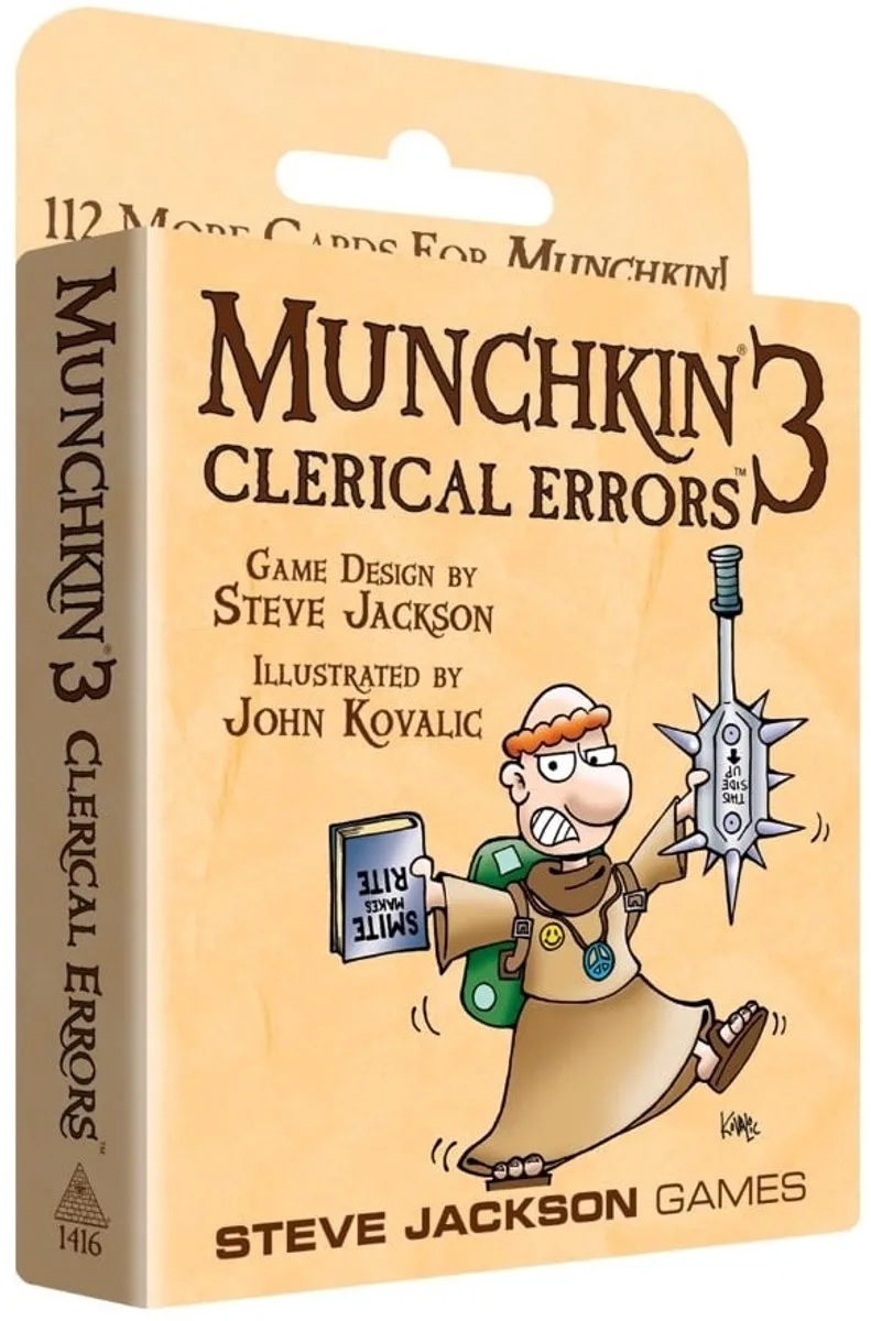 Munchkin 3 Clerical Errors - Uitbreiding from Steve Jackson Games – box