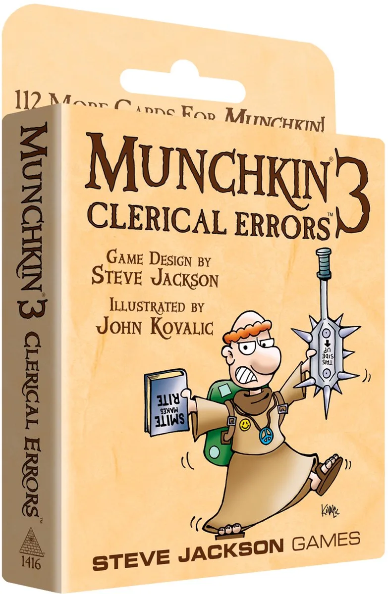 Munchkin 3 Clerical Errors - Uitbreiding van Steve Jackson Games – doos