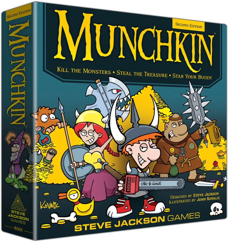 Munchkin Deluxe 2nd Edition - bordspel - Engels van Steve Jackson Games – doos