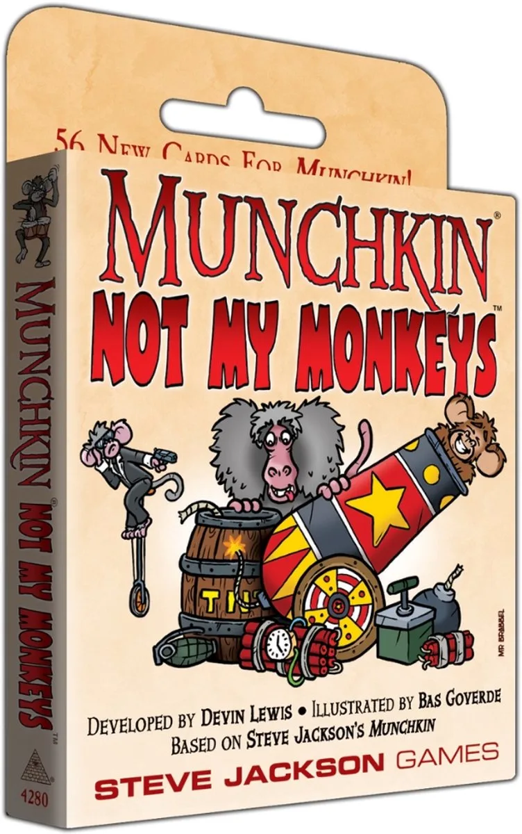 Munchkin Not My Monkeys - Kaartspel - Uitbreiding - Engels von Steve Jackson Games – Schachtel