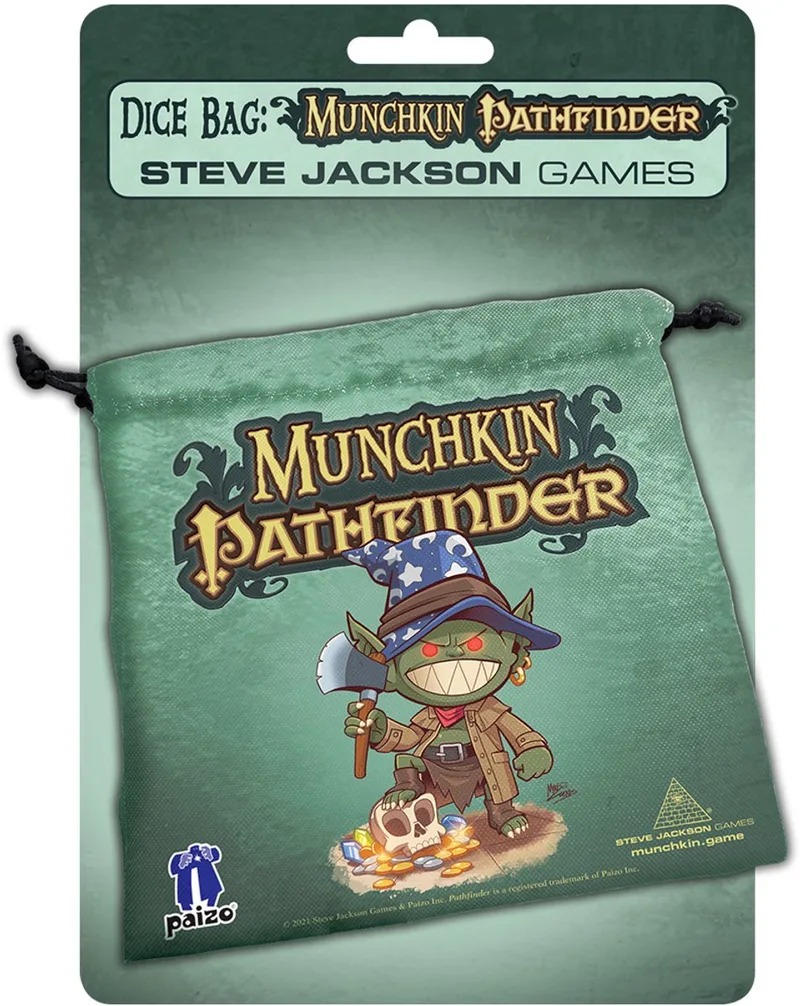 Munchkin Pathfinder Dice Bag from Steve Jackson Games, Multicolor edition – box