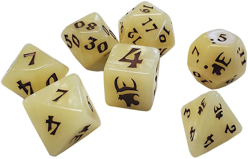 Munchkin Polyhedral Dice Set Tan/Brown - Steve Jackson Games van Steve Jackson Games, editie Multicolor – doos