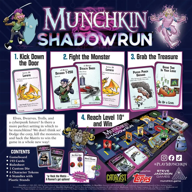 Munchkin: Shadowrun - Bordspel - Engels - Steve Jackson Games van Steve Jackson Games – doos