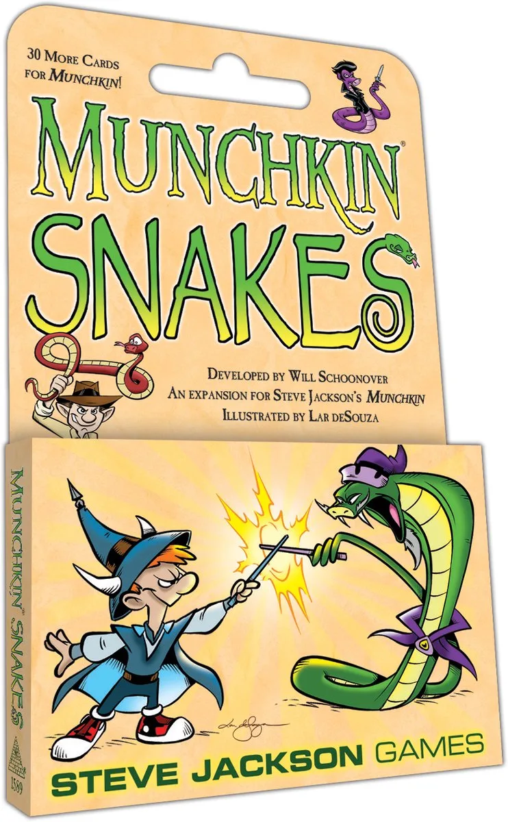 Munchkin Snakes - Uitbreiding - Engelstalig - Steve Jackson Games van Steve Jackson Games – doos