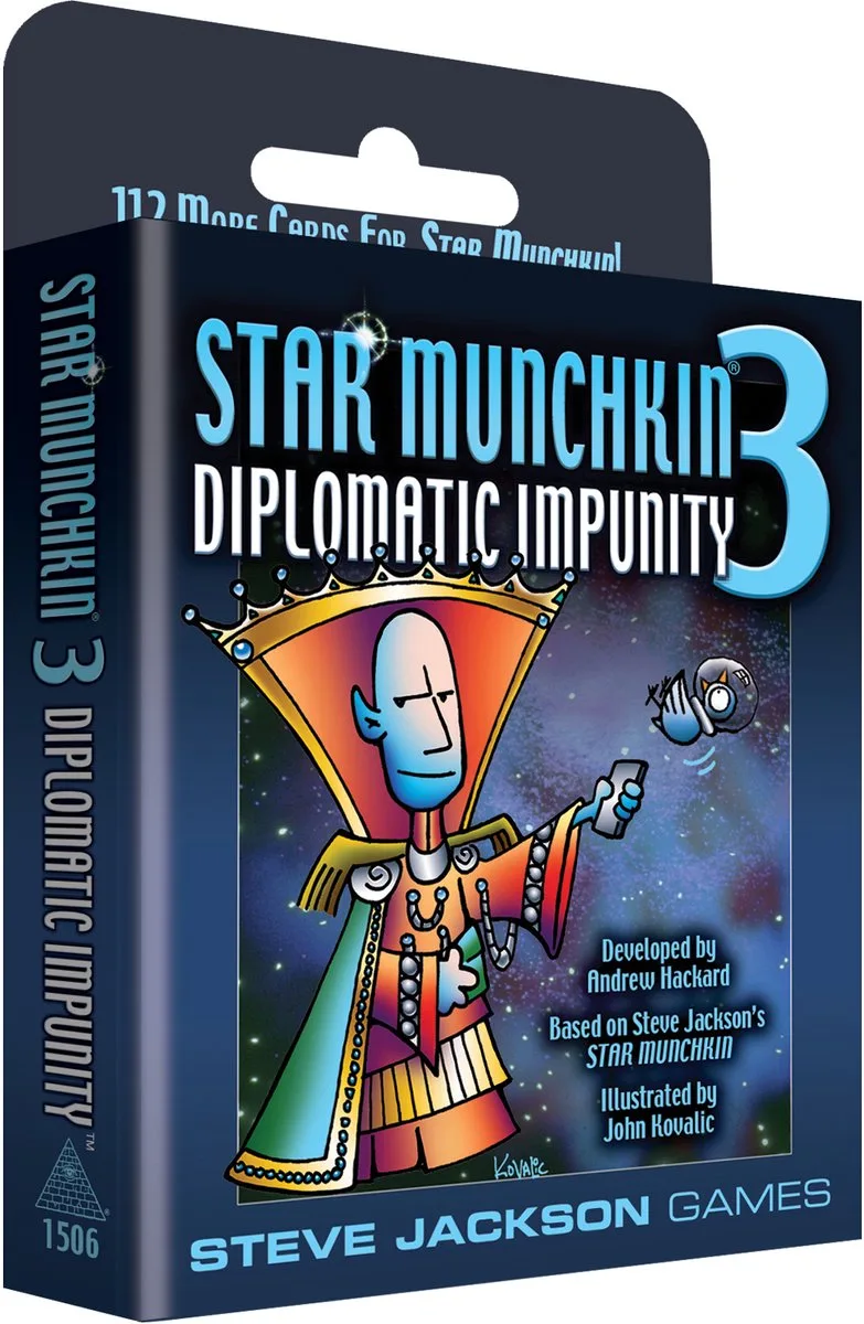 Munchkin: Star Munchkin 3 Diplomatic Impunity van Steve Jackson Games – doos