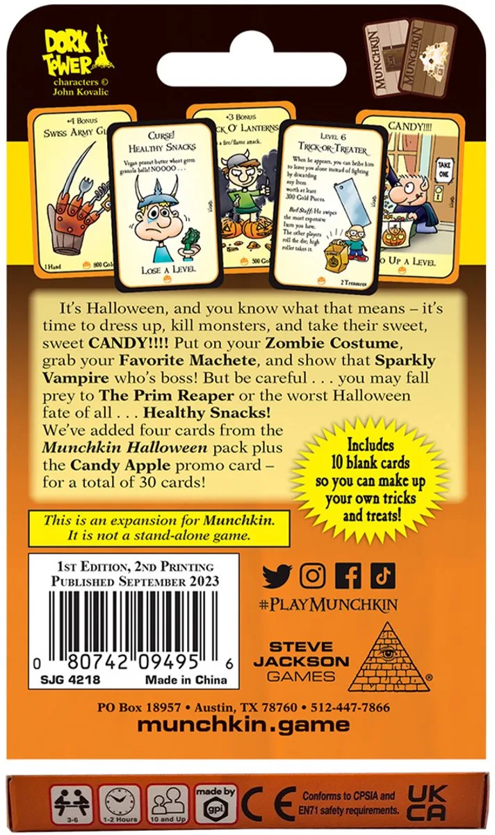 Munchkin Tricky Treats - Uitbreiding - Engels - Kaartspel - Steve Jackson Games van Steve Jackson Games – doos