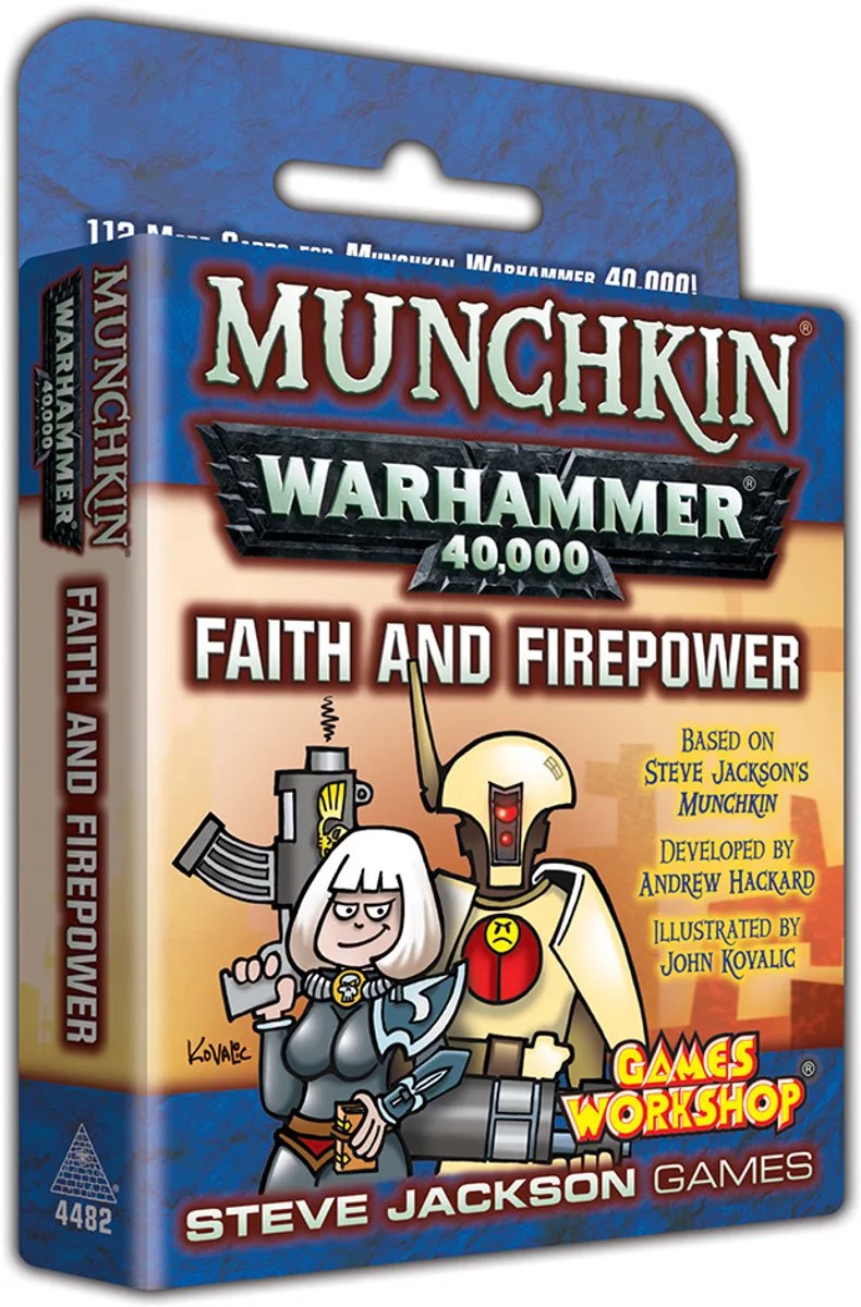 Munchkin Warhammer 40k Faith and Firepower - Uitbreiding - Kaartspel - Engelstalig - Steve Jackson Games van Steve Jackson Games – doos