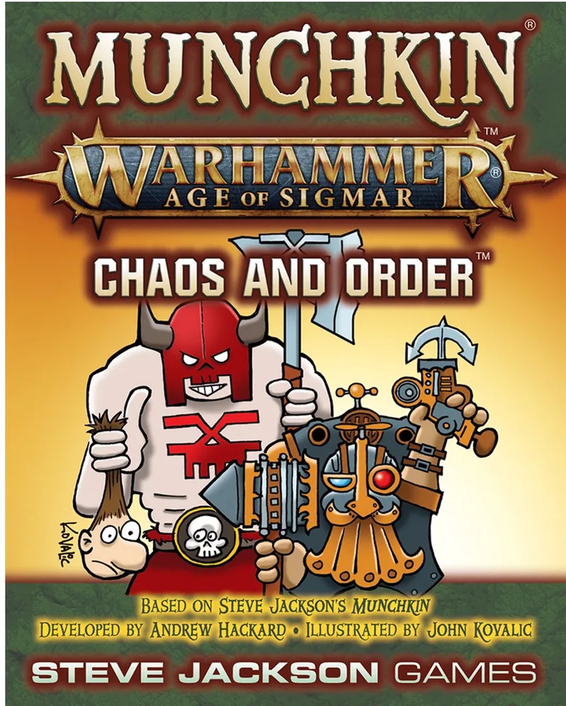 Munchkin Warhammer Age of Sigmar: Chaos and Order - Uitbreiding - Engelstalig - Strategisch Kaartspel - Steve Jackson Games - Warhammer meets Munchkin von Steve Jackson Games – Schachtel
