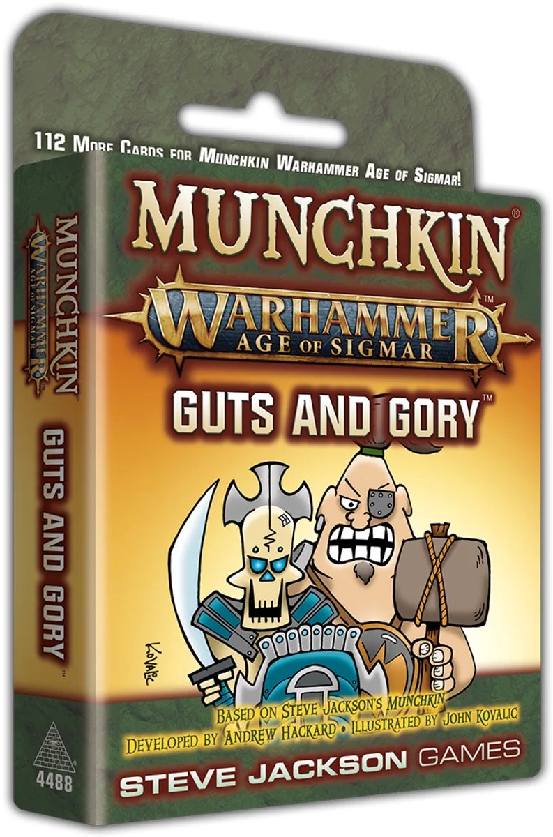 Munchkin Warhammer Age of Sigmar: Guts and Gory - Engelstalig - Strategisch Kaartspel - Steve Jackson Games - Warhammer meets Munchkin von Steve Jackson Games – Schachtel