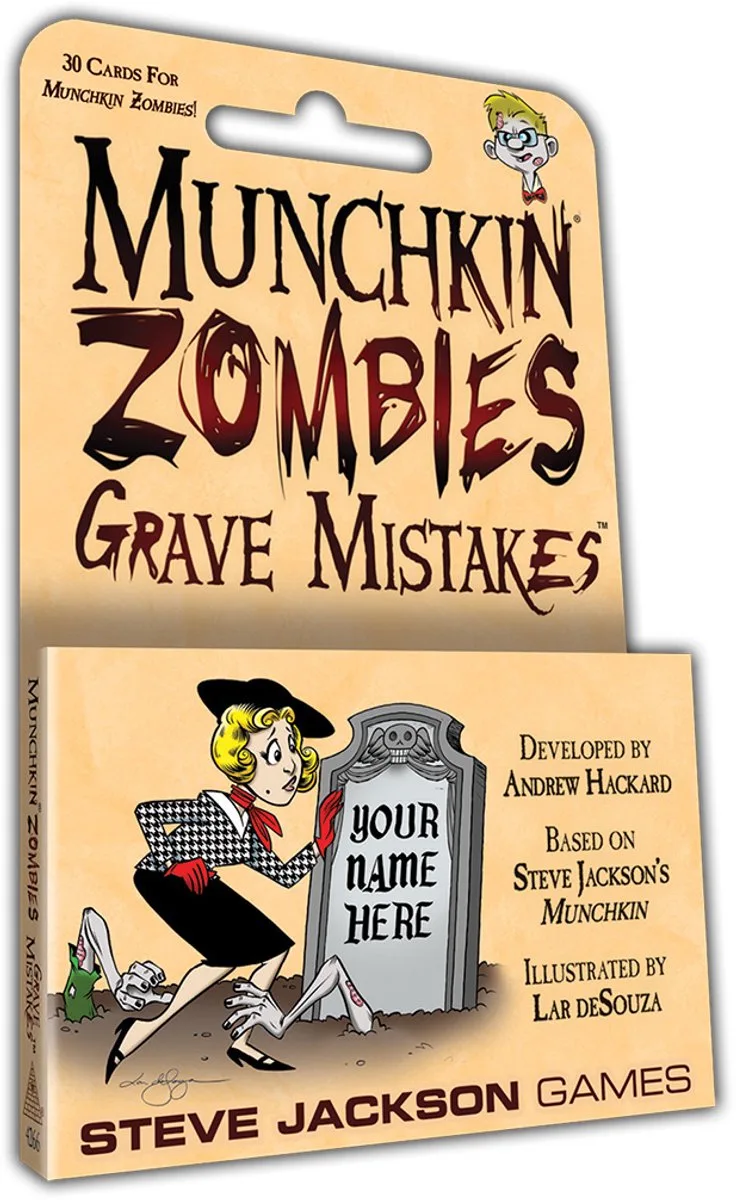 Munchkin Zombie Grave Mistakes -Uitbreiding - Engelstalig - Steve Jackson Games van Steve Jackson Games – doos
