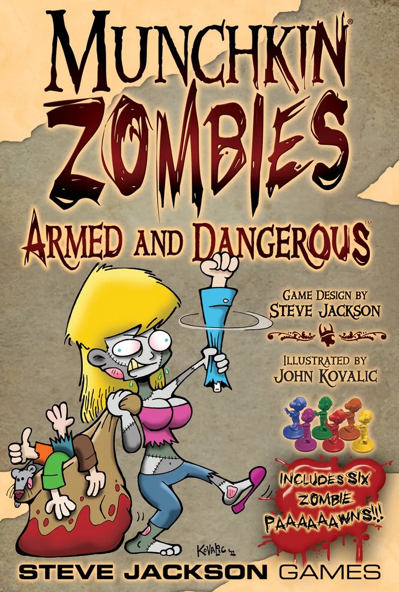 Munchkin Zombies - Armed and Dangerous from Steve Jackson Games – box