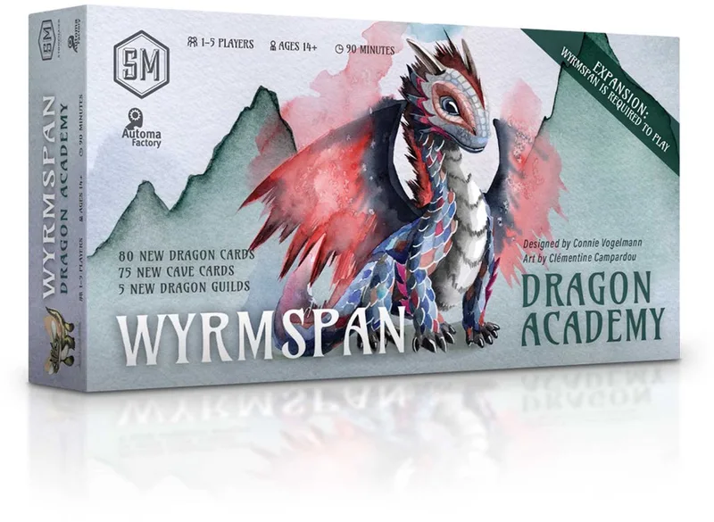 Wyrmspan: Dragon Academy Expansion fra Stonemaier Games – æske