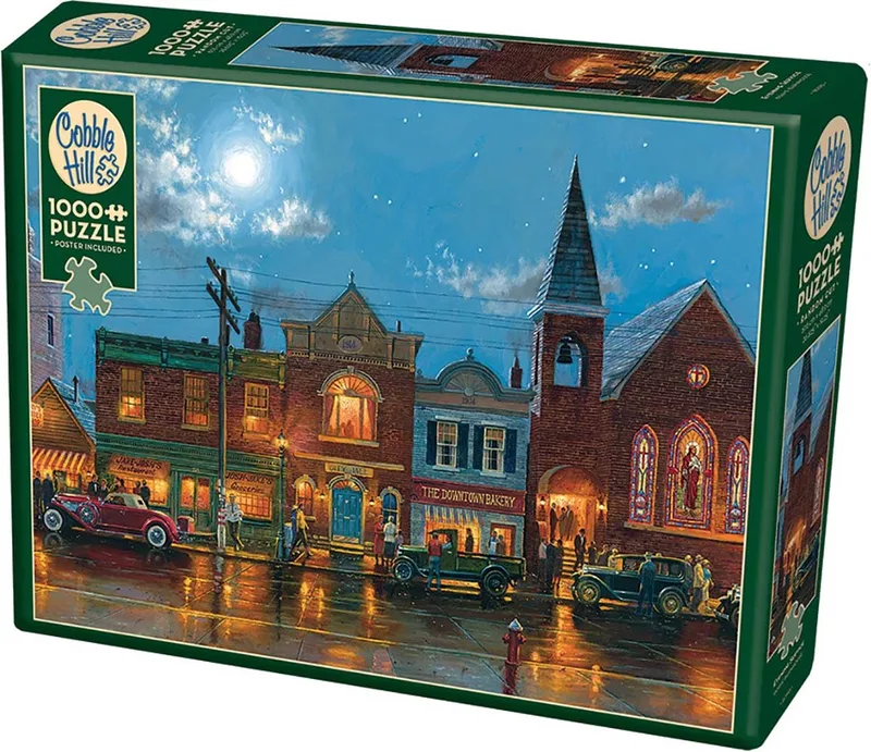 Cobble Hill legpuzzel 1000 Evening Service van SunsOut – doos