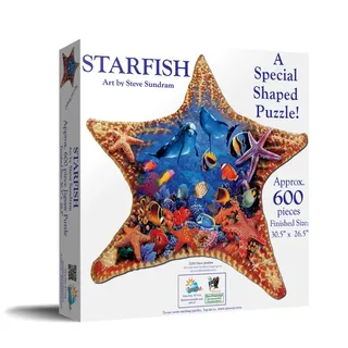 Legpuzzel - Contourpuzzel - 600 stukjes - Starfish fra SunsOut, Flerfarvet-udgave – æske 2 af 2