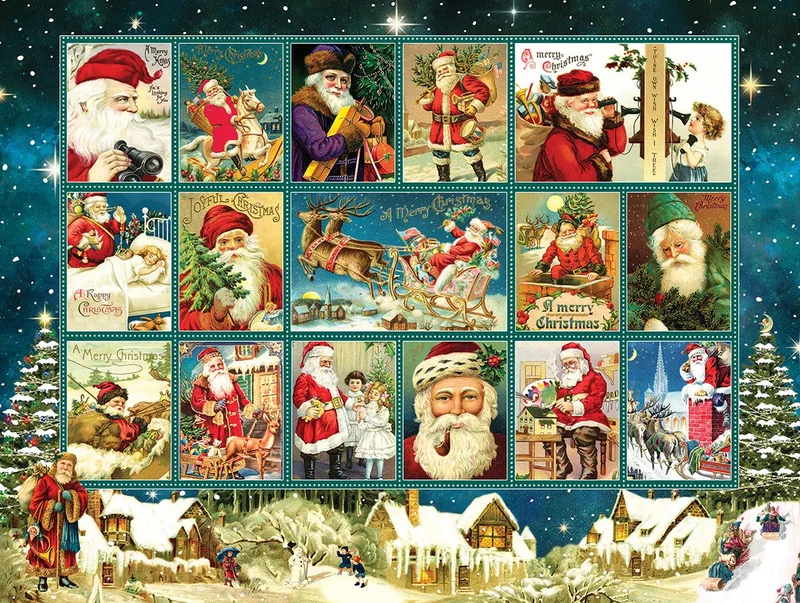 legpuzzel met grotere stukken kerst Jolly Old Saint Nicholas from SunsOut, Div edition – box