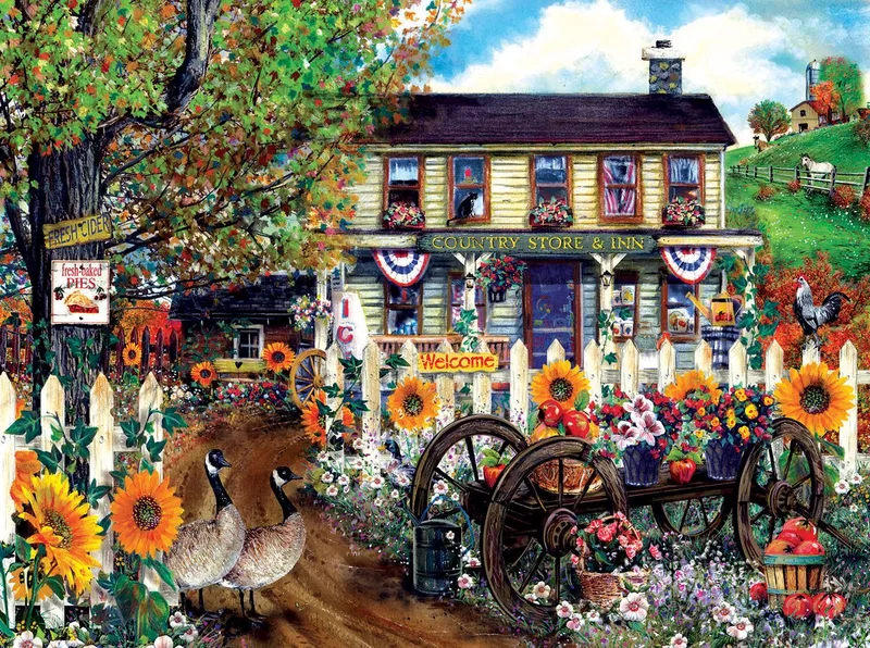 puzzel The Old Country Store - 1000 stukjes. from SunsOut, Multicolour edition – box