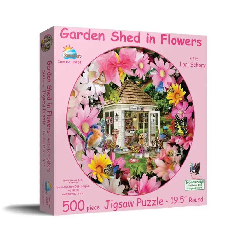 Puzzle Abri de Jardin en Fleur - 500 à 999 pièces from SunsOut – box 2 of 2