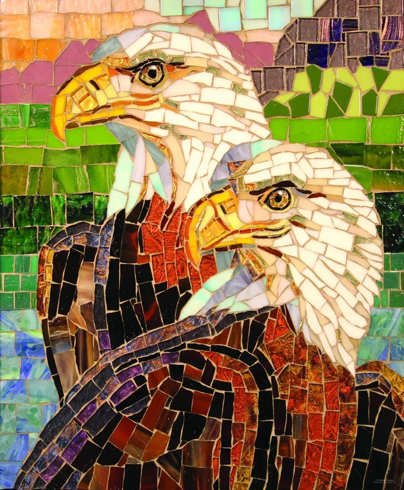 Puzzle Aigles en Vitrail - 1000 pièces de SunsOut – boîte