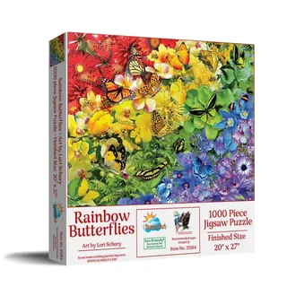 Puzzle Arc-en-Ciel de Papillons - 1000 pièces from SunsOut – box 2 of 2