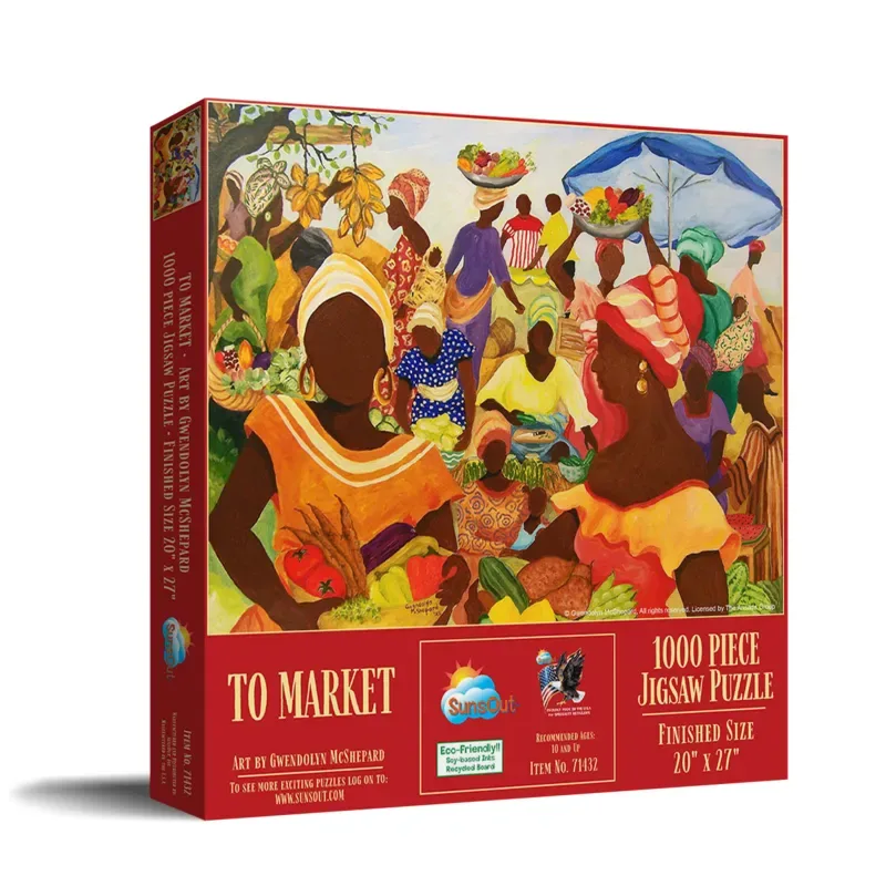 Puzzle Au Marché - 1000 pièces from SunsOut – box 2 of 2