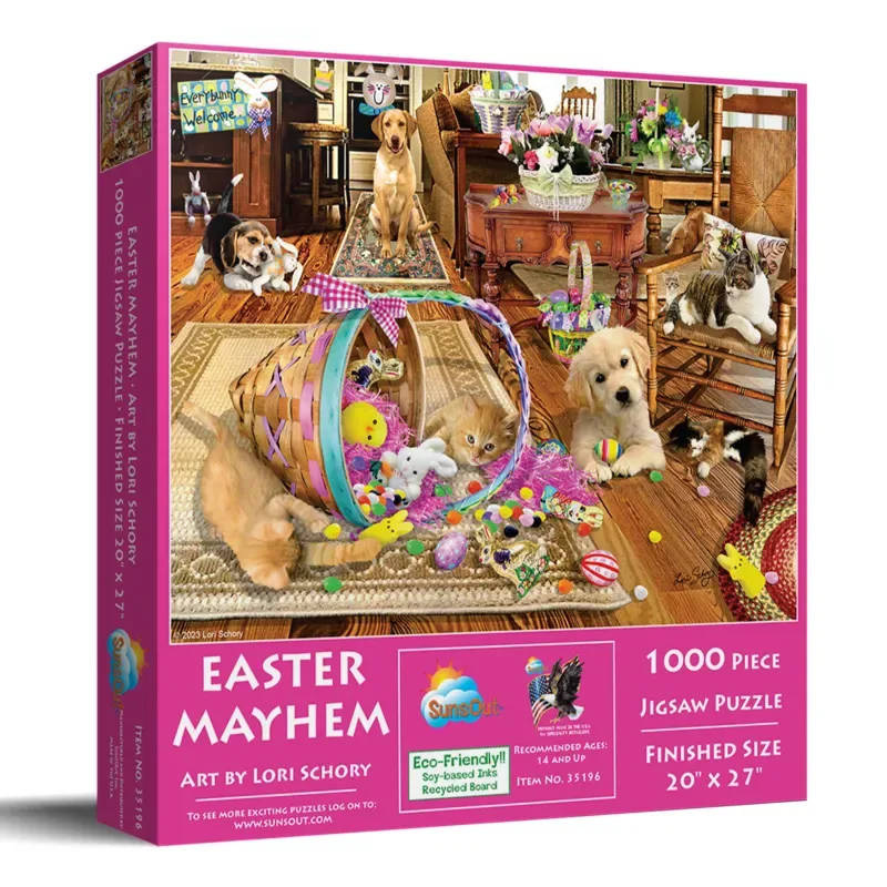 Puzzle Chaos de Pâques - 1000 pièces from SunsOut – box 2 of 2