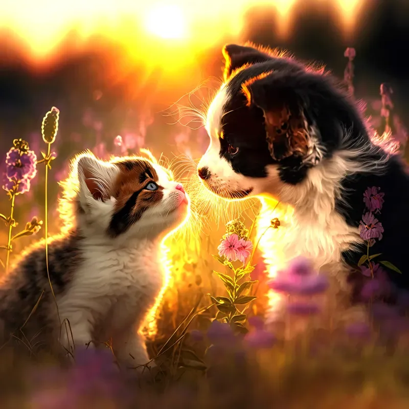 Puzzle Chat et Chien - 500 à 999 pièces from SunsOut – box