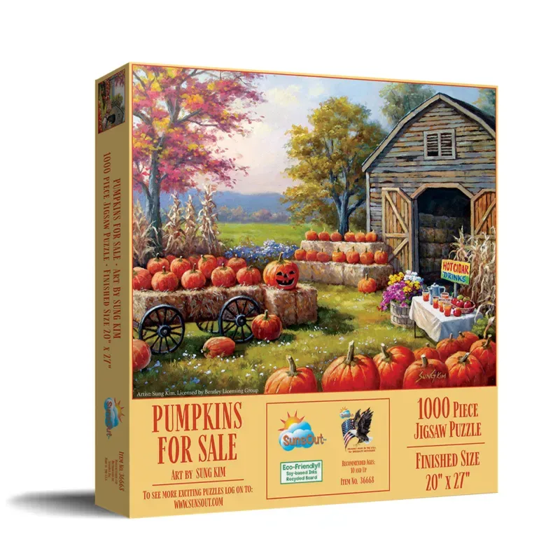 Puzzle Citrouilles à Vendre - 1000 pièces de SunsOut – boîte 2 sur 2