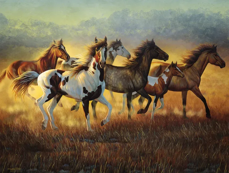 Puzzle Cynthia Fisher - Running with the Wind - 500 à 999 pièces fra SunsOut – æske 1 af 2
