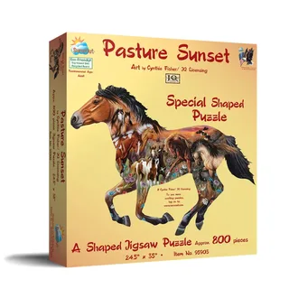 Puzzle Cynthue Fisher/JQ Licensing - Pasture Sunset - 500 à 999 pièces de SunsOut – boîte 2 sur 2