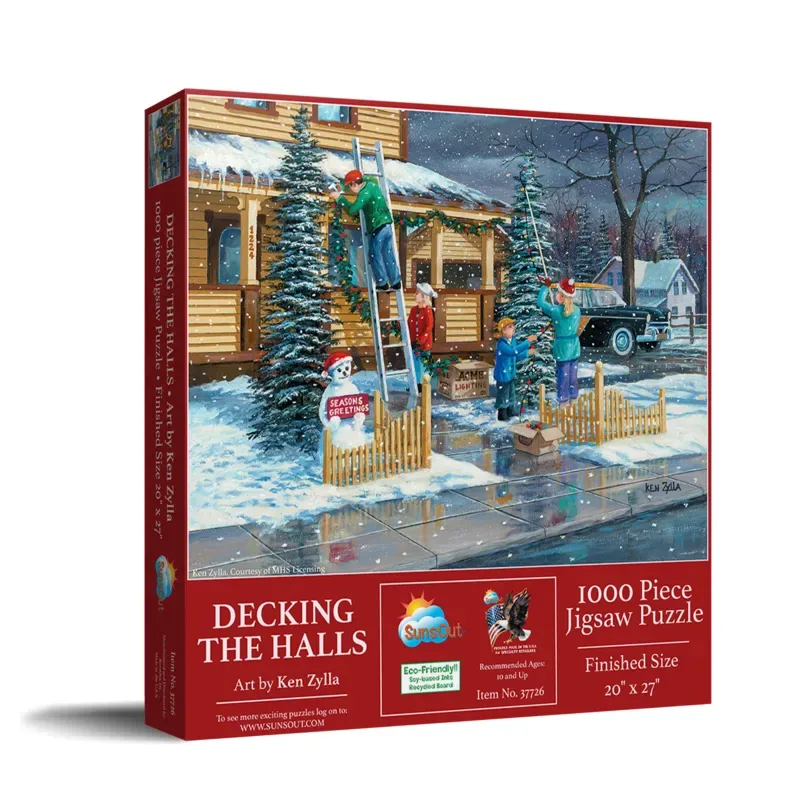 Puzzle Décoration de Noel - 1000 pièces från SunsOut – kartong 2 av 2