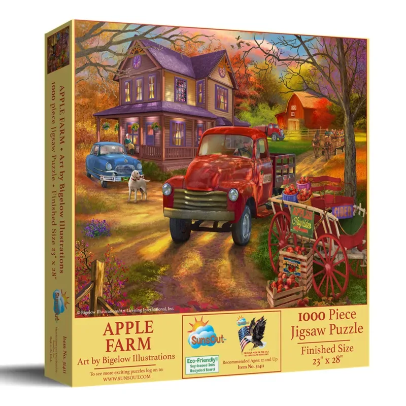 Puzzle Ferme de Pommes - 1000 pièces de SunsOut – boîte 2 sur 2