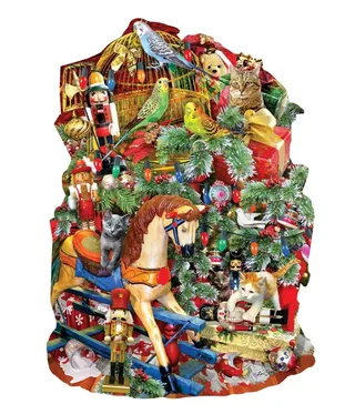Puzzle Holiday Havoc - Puzzle Forme - 1000 pièces de SunsOut – boîte 1 sur 2