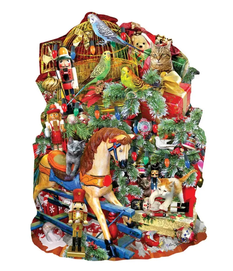 Puzzle Holiday Havoc - Puzzle Forme - 1000 pièces de SunsOut – boîte 1 sur 2