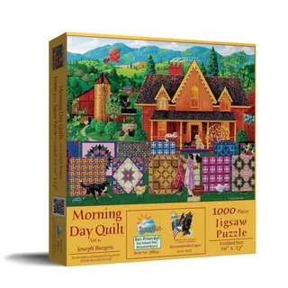 Puzzle Joseph Burgess - Morning Day Quilt - 1000 pièces fra SunsOut – æske 2 af 2