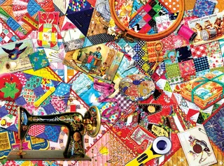 Puzzle Kate Ward Thacker - Quilting - 1000 pièces de SunsOut – boîte 1 sur 2