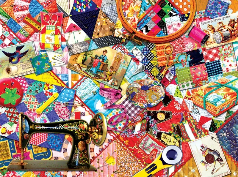 Puzzle Kate Ward Thacker - Quilting - 1000 pièces de SunsOut – boîte 1 sur 2