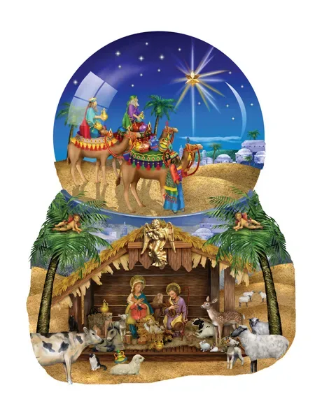 Puzzle L'Etoile de Bethléem - Puzzle Forme - 1000 pièces de SunsOut – boîte 1 sur 2