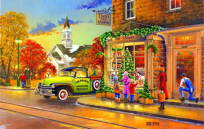 Puzzle Le Magasin de Jouets de Thea - 1000 pièces de SunsOut – boîte 1 sur 2