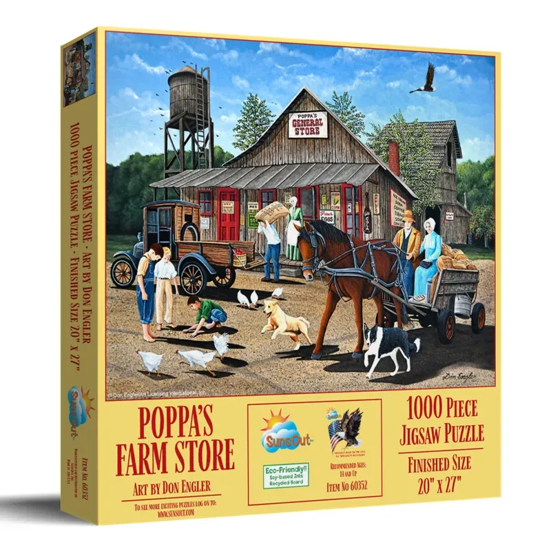 Puzzle Le Magasin de Poppa - 1000 pièces van SunsOut – doos 2 van 2