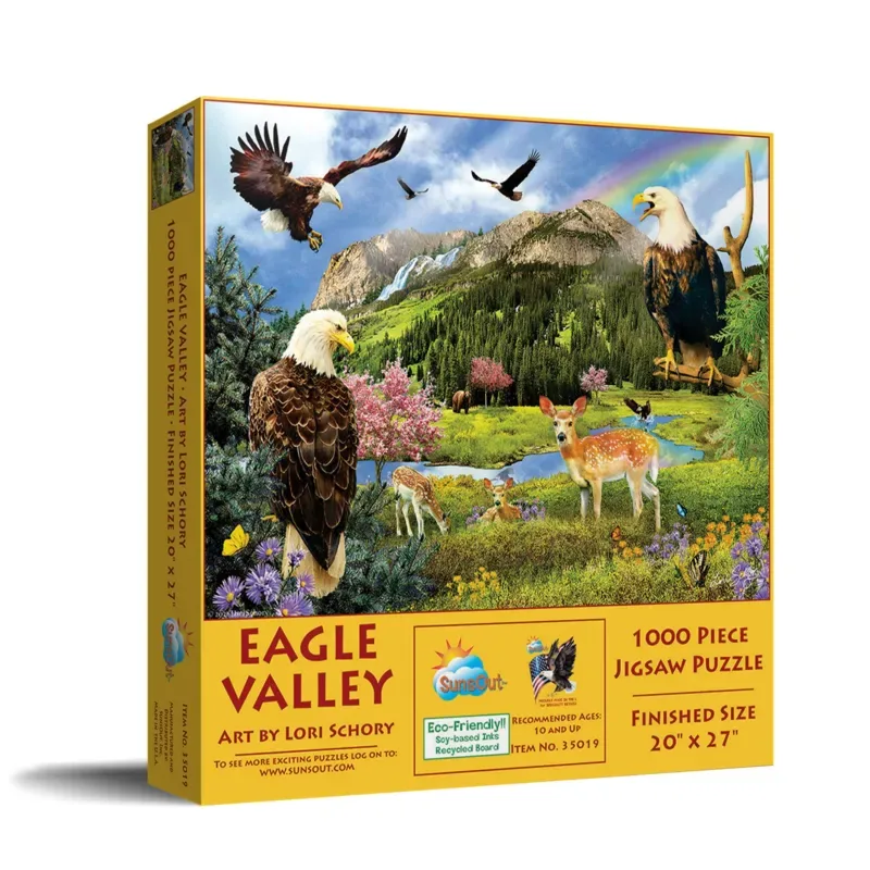 Puzzle Lori Schory - Eagle Valley - 1000 pièces de SunsOut – boîte 2 sur 2