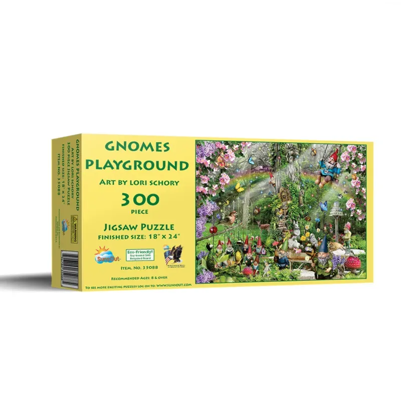 Puzzle Lori Schory - Gnomes Playground - 200 à 499 pièces van SunsOut – doos 2 van 2