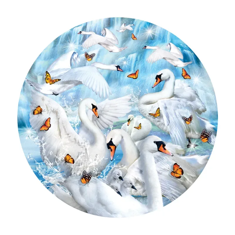 Puzzle Lori Schory - Swan Waterfall - 1000 pièces de SunsOut – boîte 1 sur 2