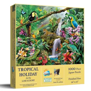 Puzzle Lori Schory - Tropical Holiday - 1000 pièces von SunsOut – Schachtel 2 von 2