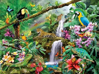 Puzzle Lori Schory - Tropical Holiday - 1000 pièces von SunsOut – Schachtel 1 von 2
