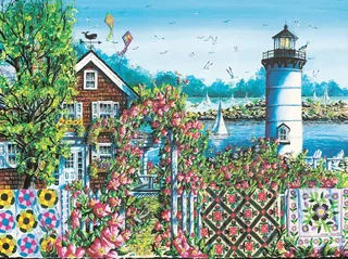 Puzzle Nene Thomas : Roses d'Eté au Port - 1000 pièces von SunsOut – Schachtel 1 von 2