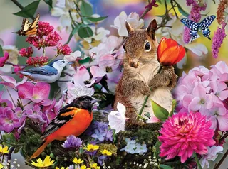 Puzzle Nid de Fleurs - 1000 pièces de SunsOut – boîte 1 sur 2
